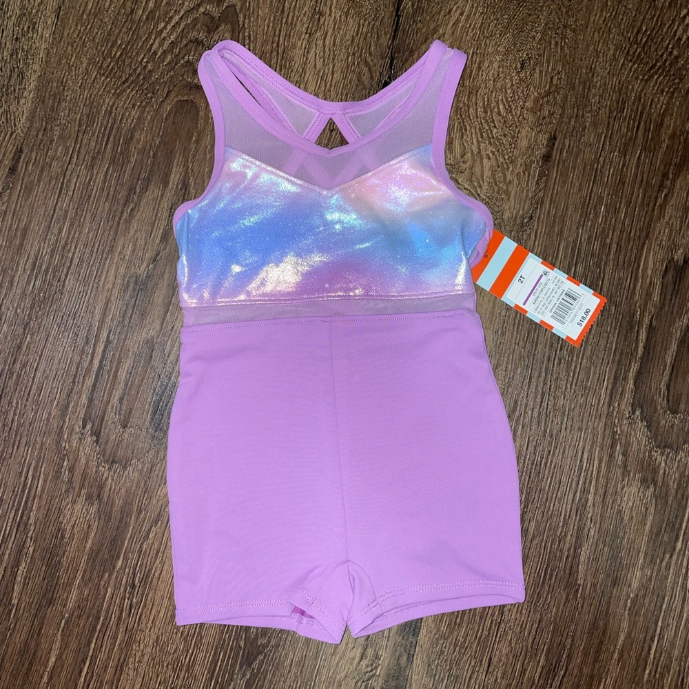 NWT Purple Cat & Jack Gymnastics Biketard